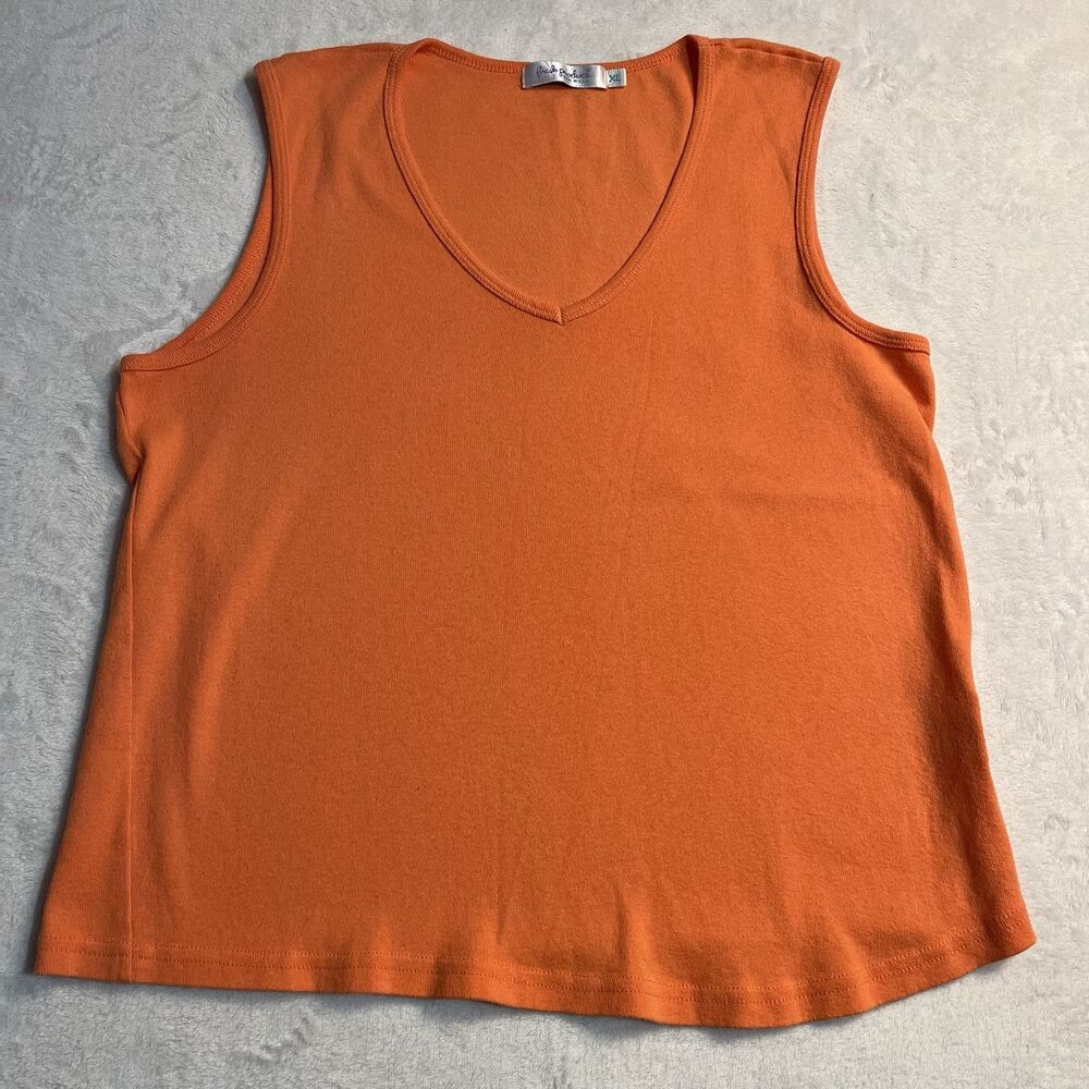 Fresh Produce Women’s Tank‎ Top Size XL Orange Beachy Summer Modest Comfy Soft